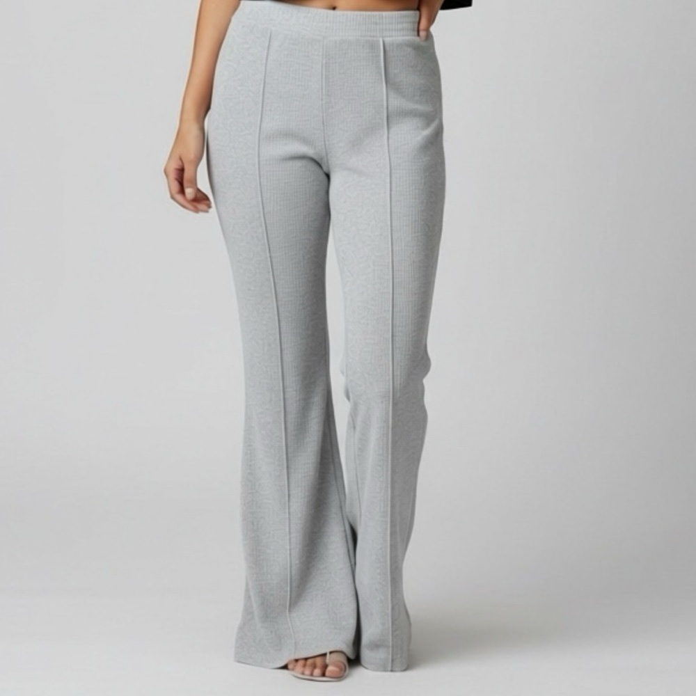 Aerie Light Gray Textured Pants